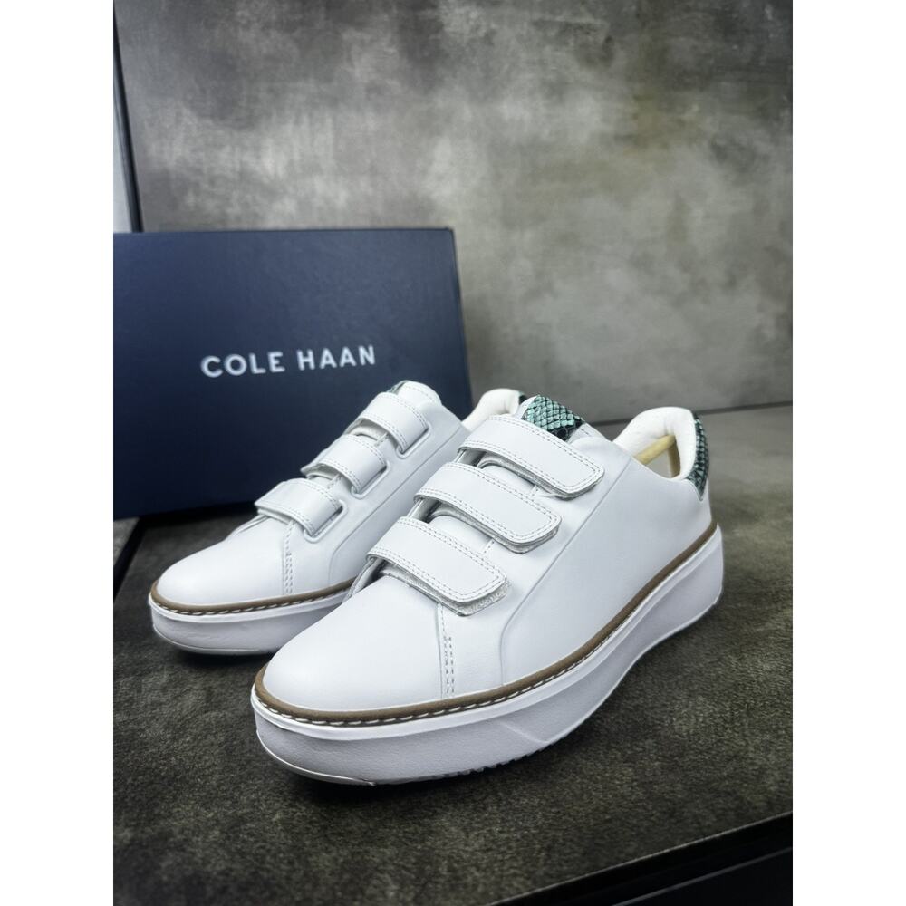 Cole Haan GP Topspin Triple Strap W32209 6.5B White Sneaker NIB